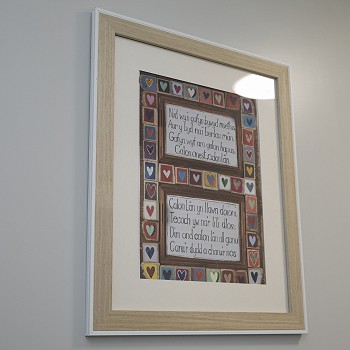Picture frame on the wall at Cartref Bryn yr Eglwys
