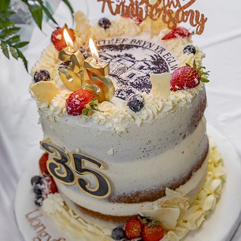 35 years of Cartref Bryn yr Eglwys - celebration cake