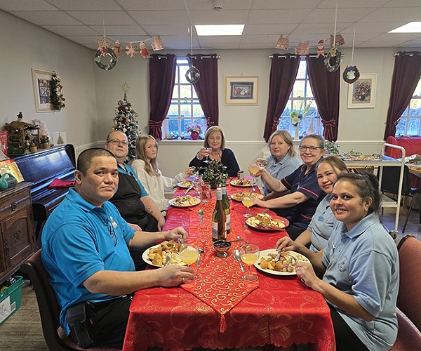 Christmas dinner at Cartref Bryn yr Eglwys